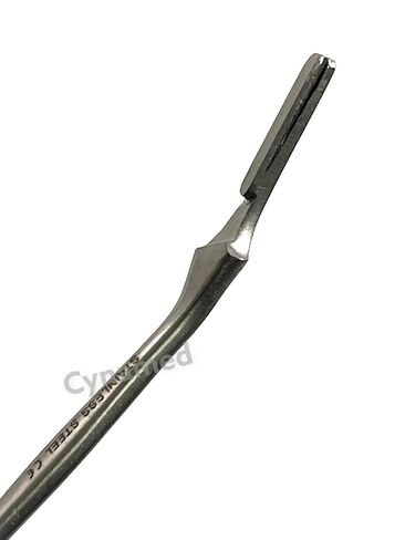 2 Pack - Scalpel Handle #7 Straight + #7 Bent - Slim Handle - for Use with Blades #10, #11, #12 or #15 - German Stainless Steel in Kuwait