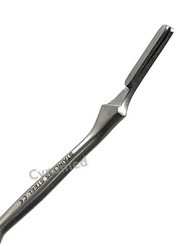 2 Pack - Scalpel Handle #7 Straight + #7 Bent - Slim Handle - for Use with Blades #10, #11, #12 or #15 - German Stainless Steel in Kuwait