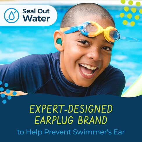 Earvolution Original Putty Buddies Ear Plugs for Swimming - Invented by an Ear Physician - Moldable Premium Silicone Ear Plugs - One Size - Waterproof - Made in the USA - 10 pack - Purple/Teal/Magenta in Saudi Arabia