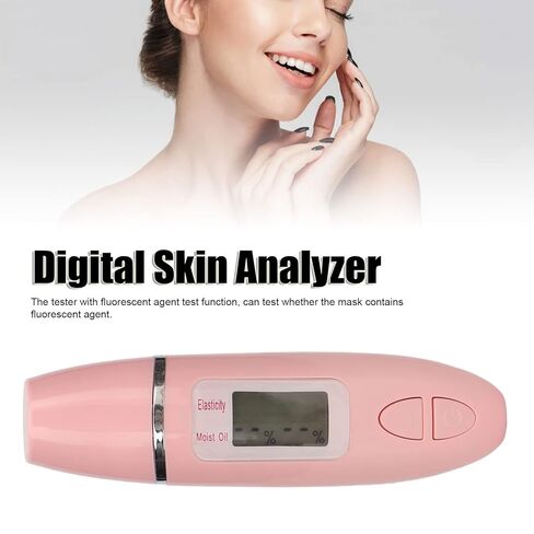 Digital Skin Meter Portable Skin Analyzer High Accuracy Probe for Beauty Salon Spa Home Facial Care ABS Material 5.2oz in Kuwait