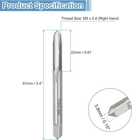 UXCELL 2 SET TAP TAP SET ، 1/4-20 UNC 2B THREAP TAPER + PLUP + TAPS BOTTOR in Saudi Arabia