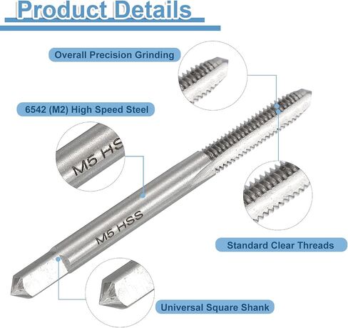 UXCELL 2 SET TAP TAP SET ، 1/4-20 UNC 2B THREAP TAPER + PLUP + TAPS BOTTOR in Saudi Arabia