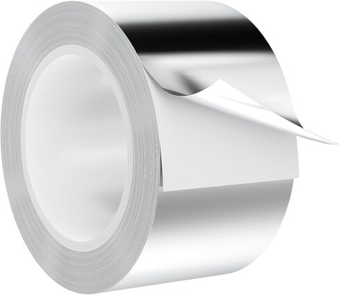 Aluminum Foil Tape Heavy Duty 2 Inch x 22 Yards（3.9 mil）, High Temp Waterproof HVAC Tape, Silver Insulation Adhesive for Ductwork, Sealing, Dryer Vent, Furnace, AC, Pipe Repair in Kuwait
