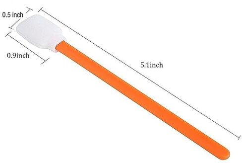 (100 PCS) 5.11" Square Rectangle Foam Cleaning Swab Sticks(50 PCS Orange+50 PCS Blue) in Kuwait