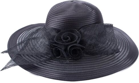 Lawliet Womens Sinamay Wide Brim Wedding Wedding Wedding Hat Haty Millinery Hatinator A435 in Saudi Arabia