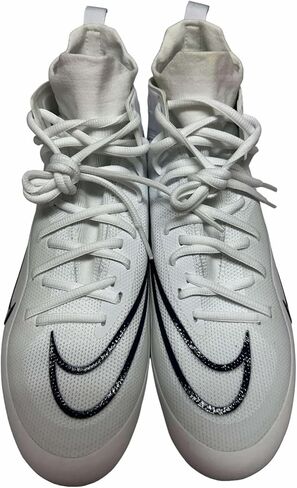 Nike Men's Alpha Huarache8 Elite Lax Lacrosse Cleats Shoes White/Navy #CW447-101 - Size Men's 14 in Saudi Arabia