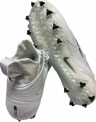 Nike Men's Alpha Huarache8 Elite Lax Lacrosse Cleats Shoes White/Navy #CW447-101 - Size Men's 14 in Saudi Arabia