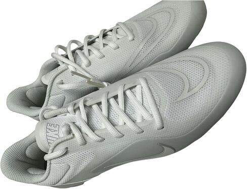 Nike Men's Alpha Huarache8 Pro Lax Lacrosse Cleats أحذية بيضاء/بلاتين نقي #CW4439-110 - الحجم رجال 9 in Saudi Arabia