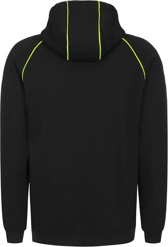 BOCOMAL FR Hoodies Pullover 12oz Heavyweight Cotton Fleece Flame Resistant Contrast Stripe Long Sleeve Hooded Sweatshirts in Saudi Arabia