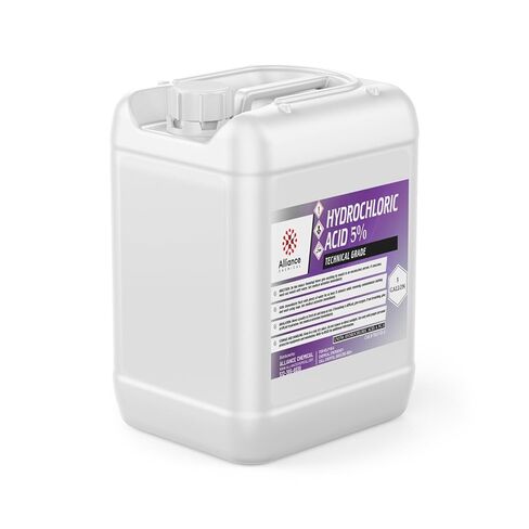 Hydrochloric Acid 5% Technical Grade - 1 Quart Bottle - 32 fl oz - Gentle Acid for Various Applications in Saudi Arabia