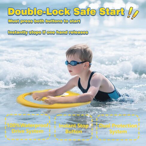 Electronic Swim Kickboard, Underwater Scooter Surfboard Underwater Scooter Portable Swimming Kickboard with Safety Lock for Kids Adults Water Sports in Saudi Arabia