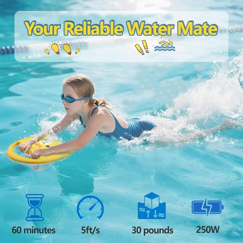 Electronic Swim Kickboard, Underwater Scooter Surfboard Underwater Scooter Portable Swimming Kickboard with Safety Lock for Kids Adults Water Sports in Saudi Arabia
