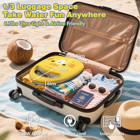 Electronic Swim Kickboard, Underwater Scooter Surfboard Underwater Scooter Portable Swimming Kickboard with Safety Lock for Kids Adults Water Sports in Saudi Arabia