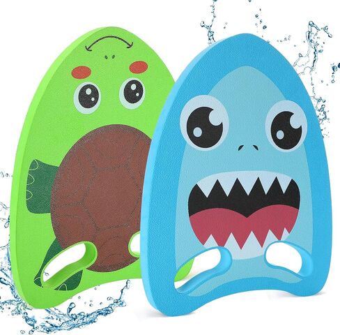 Cute Swimming Aid Kickboard - Swim Training Auxiliary Board, with Handrail Holes, for Beginners Children Practising Summer Pool Party in Kuwait