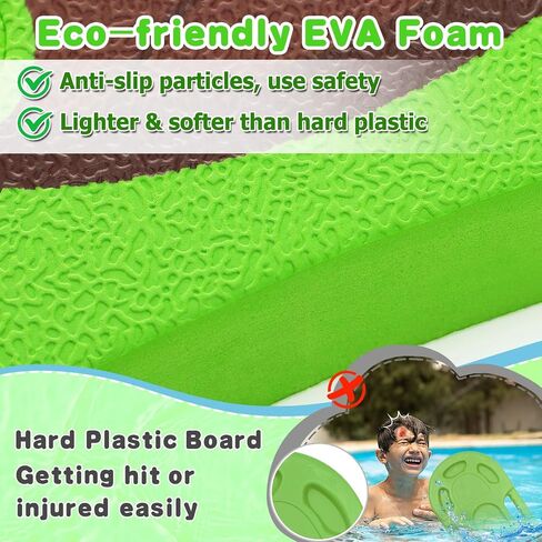 Cute Swimming Aid Kickboard - Swim Training Auxiliary Board, with Handrail Holes, for Beginners Children Practising Summer Pool Party in Kuwait