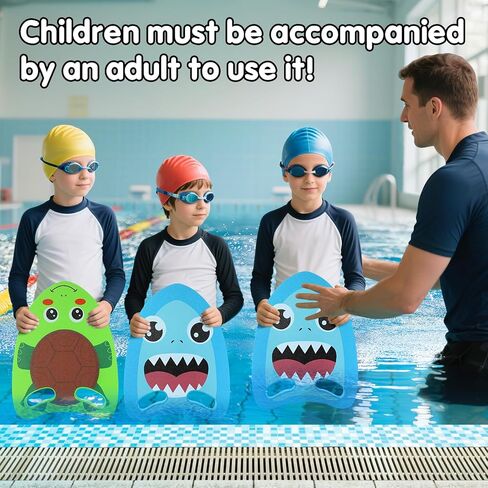 Cute Swimming Aid Kickboard - Swim Training Auxiliary Board, with Handrail Holes, for Beginners Children Practising Summer Pool Party in Kuwait