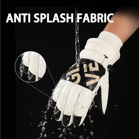 RIGWARL Winter Fashion Gloves Women Outdoors Ski Warm Gloves with Wrist Leashes Waterproof and Windproof Gloves（Light Pink） in Saudi Arabia