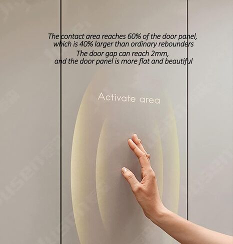 باب تلقائي أقرب ، الافتتاح التلقائي التلقائي المباراة الهيدروليكية خالية من التثبيت مقبض مخفي ألومنيوم إطار خزانة الملابس الخزانة in Kuwait