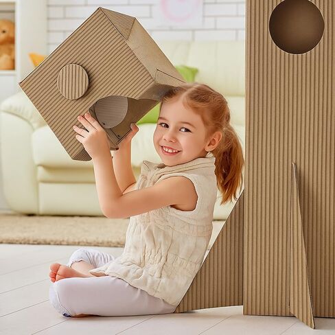 Henoyso Corrugated Cardboard Roll 20 x 120 Inches Single Face Thick Heavy Duty Corrugated Paper B Flute Cardboard Roll for Shipping, Crafts, Gift Packaging & DIY Projects in Saudi Arabia