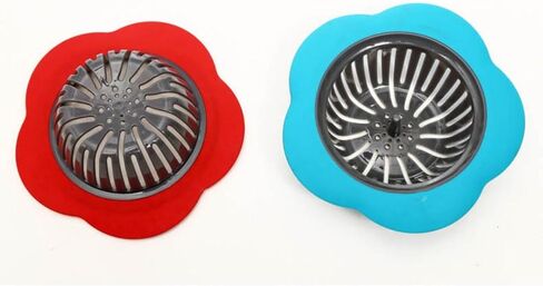 Kitchen Sink Strainer Pouring Strainers FilterLarge Wide Rim 4.5in Diameter 4 Color, Kitchen Sink Strainer, for Kitchen Sink (Blue) in Kuwait