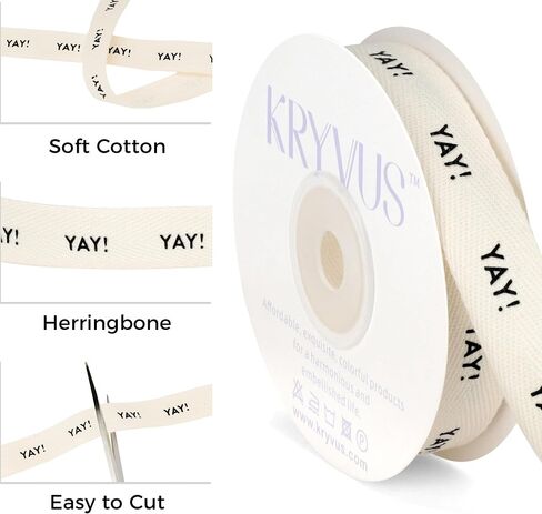 Graduation Cotton Ribbon 5/8 Inch x 12 Yards, Congrats Grad Natural Herringbone Ribbon, Durable Fabric Ribbons for Gift Wrapping, Crafts, Party Decorations, Students Graduation Ceremony in Saudi Arabia