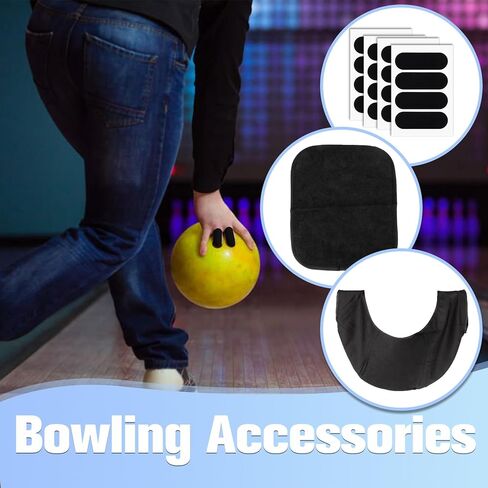 18PCS Bowling Accessories for Men Women-1PC Bowling Ball Bag,1PC Towel and 16PCS Thumb Tape,Black BowlingBall Cleaner and Polisher in Saudi Arabia