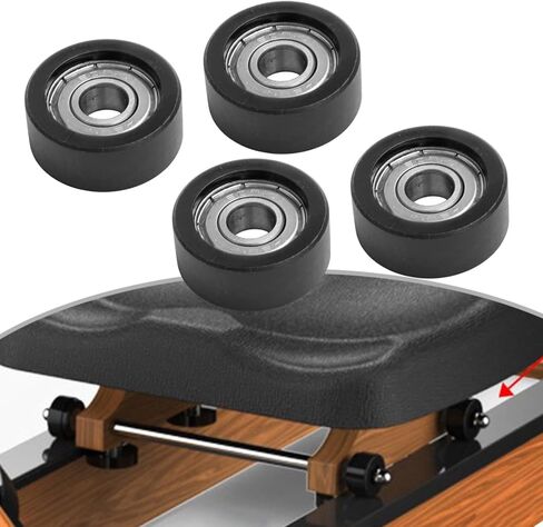 Rowing Machine Seat Wheels 4-Pack, 27Mm Diameter Rowing Machine Bearing Pulley Wheel Replacement For Water Rowers in Saudi Arabia