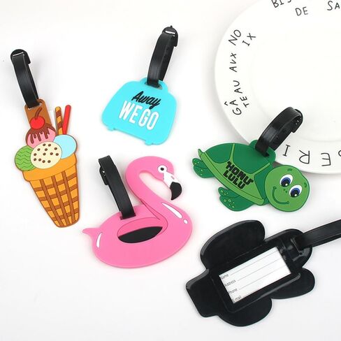 Funny Cactus Silicone Luggage Tags Suitcase Travel Bag Identifiers Personalized Labels in Kuwait