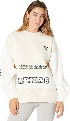 أديداس أوريجينالز شعار Trefoil Play Sweater Wonder White Lg in Kuwait