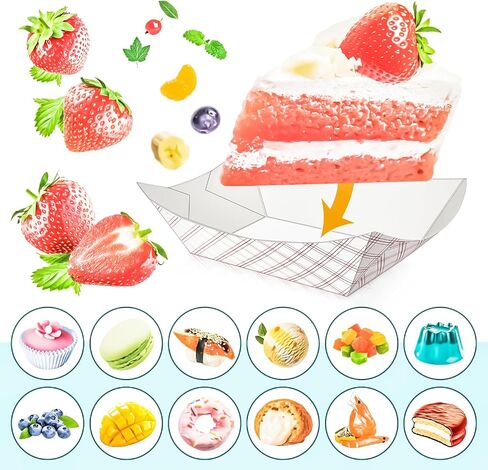 Motbach 100 Pack Checkered 1/4lb ورقة طعام قارب قوارب قوارب قوارب قوارب صغيرة يمكن التخلص منها حاويات لوحات ، 0.25 رطل Kraft الطعام الأوعية صينية القوارب للوجبة الخفيفة البطاطا المقلية صلصة تاكو nacho in Saudi Arabia