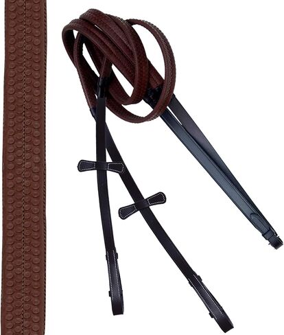 Exion Anatomic Hunter Jumping Bridle للخيول-اللجام الإنجليزي المبطن الناعم مع ولي العهد المضاد للضغط ، وقرص قبضة مطاطية وغرزة فاخرة-راحة للتدريب والمعرض والمنافسة in Saudi Arabia