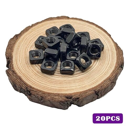 M5 Square Nuts,Black 304 Stainless Steel Square Nuts,Durable Fasteners for Home Repairs and Professional Engineering(50Pcs) in Kuwait
