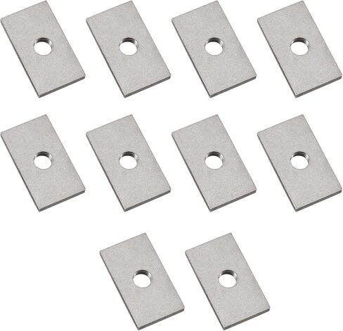 M6 Square Nuts 304 Stainless Steel Rectangular Nuts Thread Fasteners for Machinery Furniture Connector 20x15x5mm (10 Pack) in Saudi Arabia