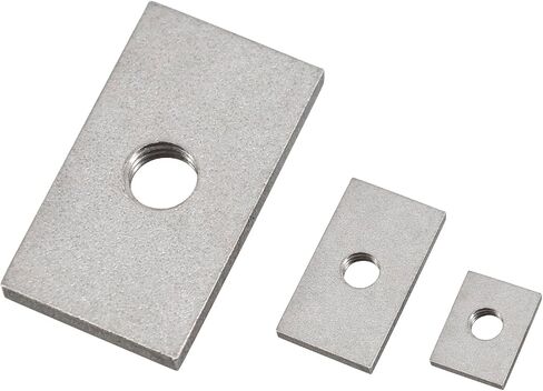 M6 Square Nuts 304 Stainless Steel Rectangular Nuts Thread Fasteners for Machinery Furniture Connector 20x15x5mm (10 Pack) in Saudi Arabia