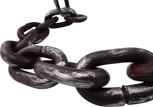 Nicky Bigs Novelties 46-inch Long Plastic Fake Rusty Chain Link Prop Halloween Haunted Zombie Decor in Saudi Arabia