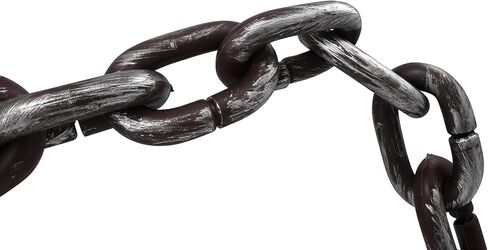 Nicky Bigs Novelties 46-inch Long Plastic Fake Rusty Chain Link Prop Halloween Haunted Zombie Decor in Saudi Arabia