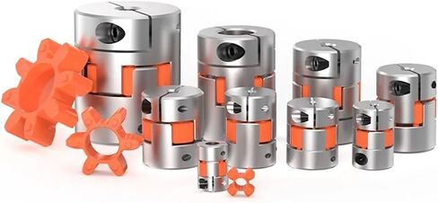 Aluminium Plum Flexible Coupler 2 Jaws D20L25 Spider Elastic Motor Coupling Shaft CNC Motor Encode 4/5/6/6.35/7/8/10mm 1Pcs(5x7) in Saudi Arabia