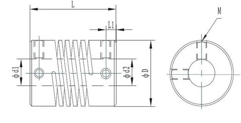 D19L25 5x8mm Aluminium CNC Motor Jaw Shaft Coupler 5mm to 8mm Flexible Coupling OD 19x25mm Dropshipping 3/4/5/6/6.35/7/8/10mm 1Pcs(3x4) in Saudi Arabia