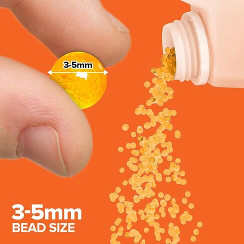2 LB Indicating Silica Gel Beads 3–5mm – Reusable Desiccant Beads for Moisture Absorption, 3D Filament Storage Silica Gel Crystals, Blue to Pink Dehumidifier Beads, 1 Quart Air-Tight Container in Saudi Arabia