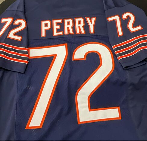 William Perry Jersey Blue Chicago | Unisex Adult Sizes S-5XL Unsigned Custom Sewn Stitched in Saudi Arabia