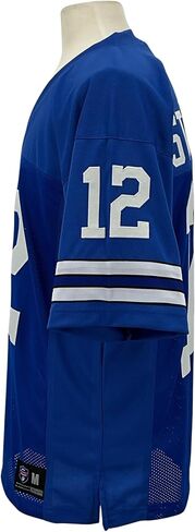 Roger Staubach Jersey Blue Dallas | Unisex Adult Sizes S-5XL Unsigned Custom Sewn Stitched in Saudi Arabia