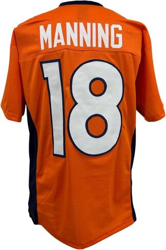 Peyton Manning Jersey Orange Denver | Unisex Adult Sizes S-5XL Unsigned Custom Sewn Stitched in Saudi Arabia