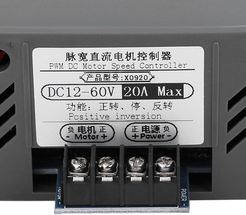12-60V 20A وحدة تحكم سرعة محرك DC ، وحدة تحكم PWM متغيرة للأمام/العكسي ، منظم سرعة المحرك الكهربائي للفرشاة ، حاكم مفتاح CW CCW قابل للتعديل CW CCW in Kuwait