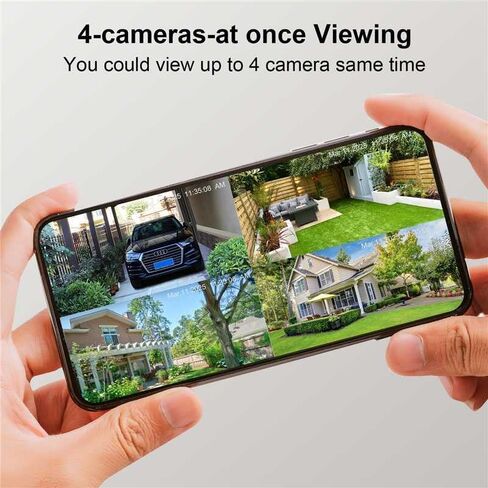 Security Cameras Outdoor WiFi,5G/2.4G Cameras for Home Security Solar Power with Dual Lens,Motion Detection,Night Vision,2-Way Audio,Weather Proof,No Subscription Fee in Saudi Arabia