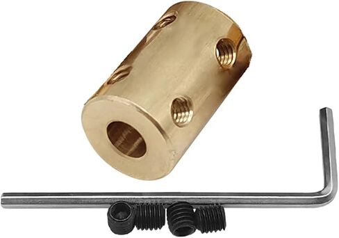 1pc Copper Motor Shaft Sleeve 3.17mm 4mm 5mm 6mm 7mm 8mm 10mm 12mm Bore Rigid Shaft Coupling Coupler Model Connector(7mm to 7mm) in Kuwait