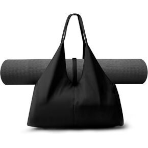 حقيبة حصيرة اليوغا ، حقيبة حمل صالة الألعاب الرياضية ، حقيبة اليوغا ذات السعة الكبيرة مع حزام قابل للتعديل لليلاتيس ، المكتب ، السفر ، التمرين ، الشاطئ والصالة الرياضية in Kuwait