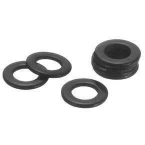 uxcell 200Pcs M2 304 Stainless Steel Flat Washers, ID 2mm, OD 5mm, Thickness 0.3mm Round Metal Washers for Screws Bolts, Outdoor Construction, Black in Kuwait