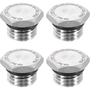 HARFINGTON 304 Stainless Steel Pipe Plug Fitting G1/4 Male Thread Outer Hex Head Cap Hexagonal Head Bung Plugs Fittings with Seal Ring for Air Water Oil Gas Tube in Saudi Arabia