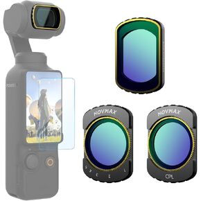 MOVMAX Magnetic Wide Angle Lens Compatible with DJI Osmo Pocket 3, Expand FOV of 112°, Multi Coated HD Optical Glass and Aluminum Frame in Saudi Arabia
