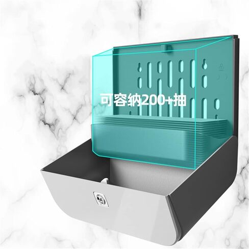 FMURY Hand Wipe Tissue Box Wall-Mounted Toilet Kitchen Paper Pumping Box Perforation-Free Commercial Household in Saudi Arabia